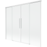 Mexen Rox sprchová zástená 2-krídlová posuvná 170 x 150 cm, transparentná, biela - 8C9-170-002-20-00
