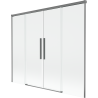 Mexen Rox posuvná vaňová zástena, 2-dielna, 170 x 150 cm, transparentná, gun metal - 8C9-170-002-95-00