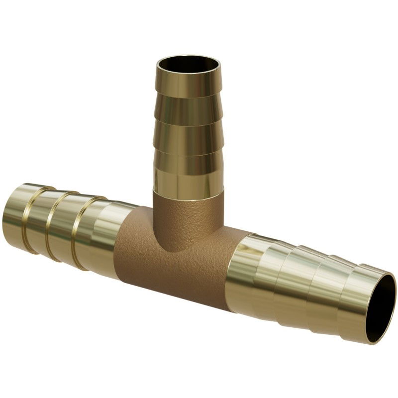Mexen BRASS mosadzný T-kus pre hadicu T 10 x 10 x 10 mm - W97428-101010