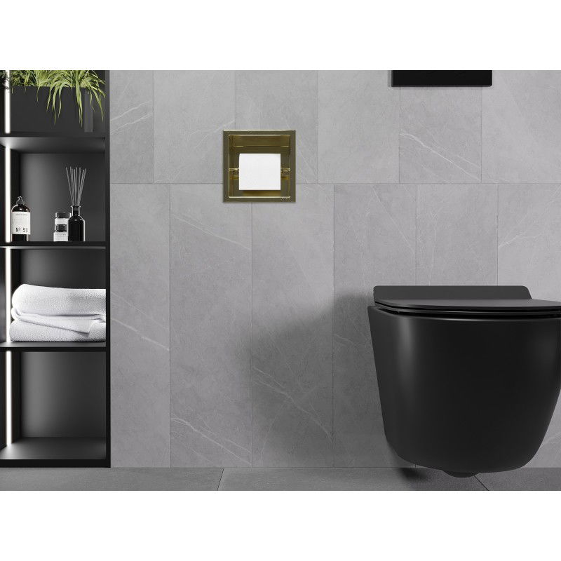 Mexen X-Wall-P držiak na toaletný papier, zlatý brúsený - 1953