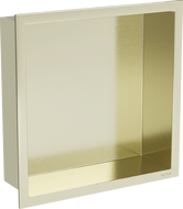 Mexen X-Wall-R nástenná polica s okrajom 30 x 30 cm, zlatá kartáčovaná - 1950303010