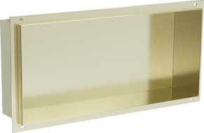 Mexen X-Wall-NR výklenková polica bez príruby 45 x 20 cm, zlatá kartáčovaná - 1951452010