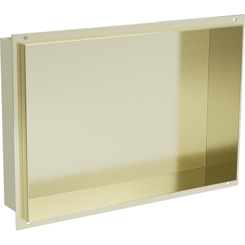 Mexen X-Wall-NR nástenná polica bez rámu 45 x 30 cm, zlatá kartáčovaná - 1951453010
