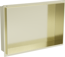 Mexen X-Wall-NR nástenná polica bez rámu 45 x 30 cm, zlatá kartáčovaná - 1951453010