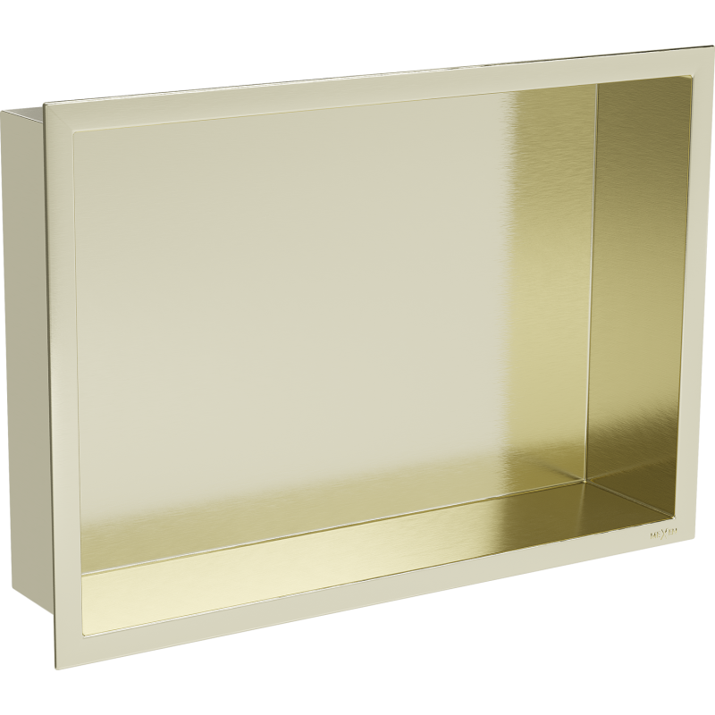 Mexen X-Wall-R nástenná polica s golierom 45 x 30 cm, zlatá kartáčovaná - 1950453010