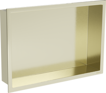 Mexen X-Wall-R nástenná polica s golierom 45 x 30 cm, zlatá kartáčovaná - 1950453010