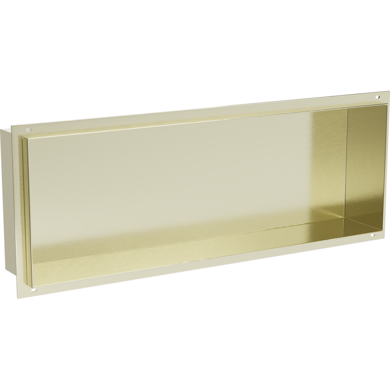 Mexen X-Wall-NR nástenná polička bez príruby 60 x 20 cm, zlatá kefovaná - 1951602010