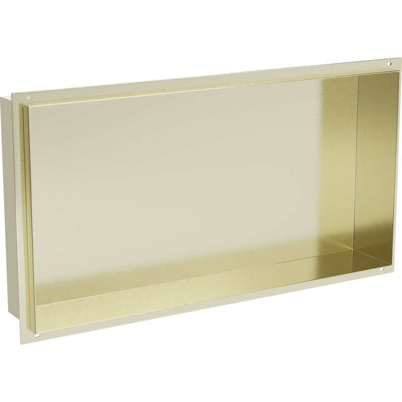 Mexen X-Wall-NR nástenná polica bez okraja 60 x 30 cm, zlatá kartáčovaná - 1951603010