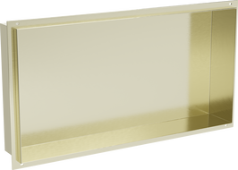 Mexen X-Wall-NR nástenná polica bez okraja 60 x 30 cm, zlatá kartáčovaná - 1951603010