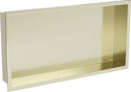 Mexen X-Wall-R výklenková polica s golierom 60 x 30 cm, zlatá kartáčovaná - 1950603010