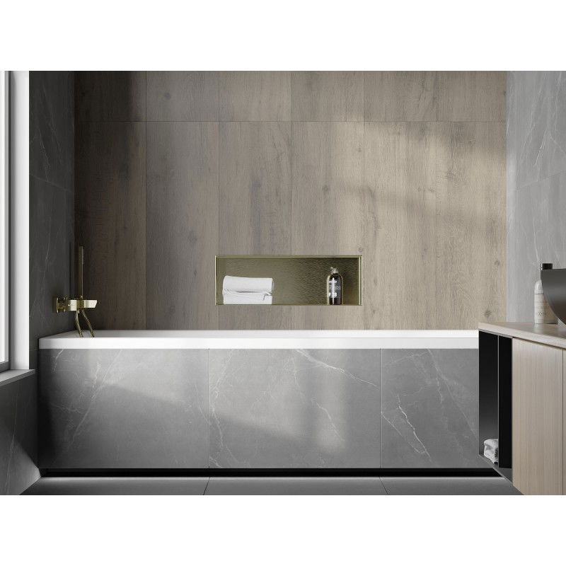 Mexen X-Wall-NR nástenná polička bez príruby 60 x 20 cm, zlatá kefovaná - 1951602010