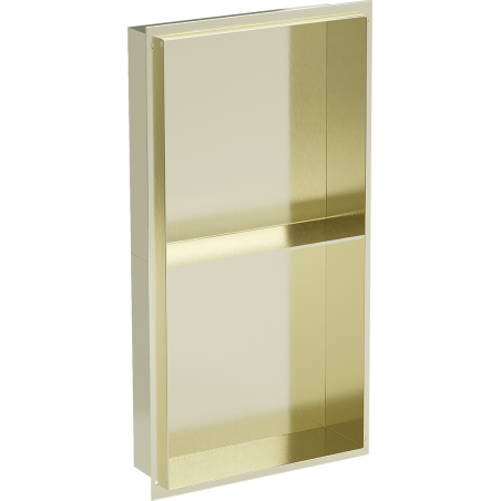 Mexen X-Wall-NR nástenná polica bez priehradky s poličkou 60 x 30 cm, zlatá kefovaná - 1951603010S