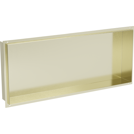 Mexen X-Wall-NR nástenná polička bez obruby 75 x 30 cm, zlatá kartáčovaná - 1951753010
