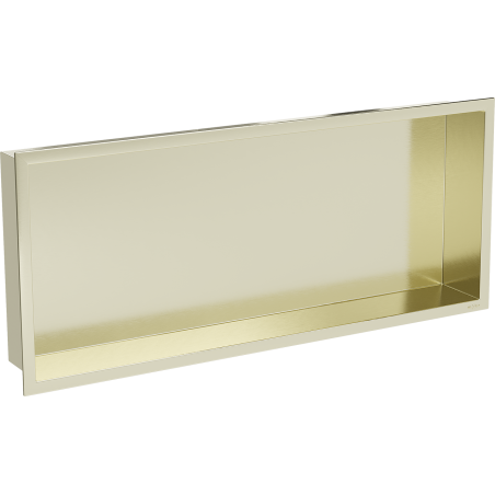 Mexen X-Wall-R nástenná polica s lemom 75 x 30 cm, zlatá kartáčovaná - 1950753010