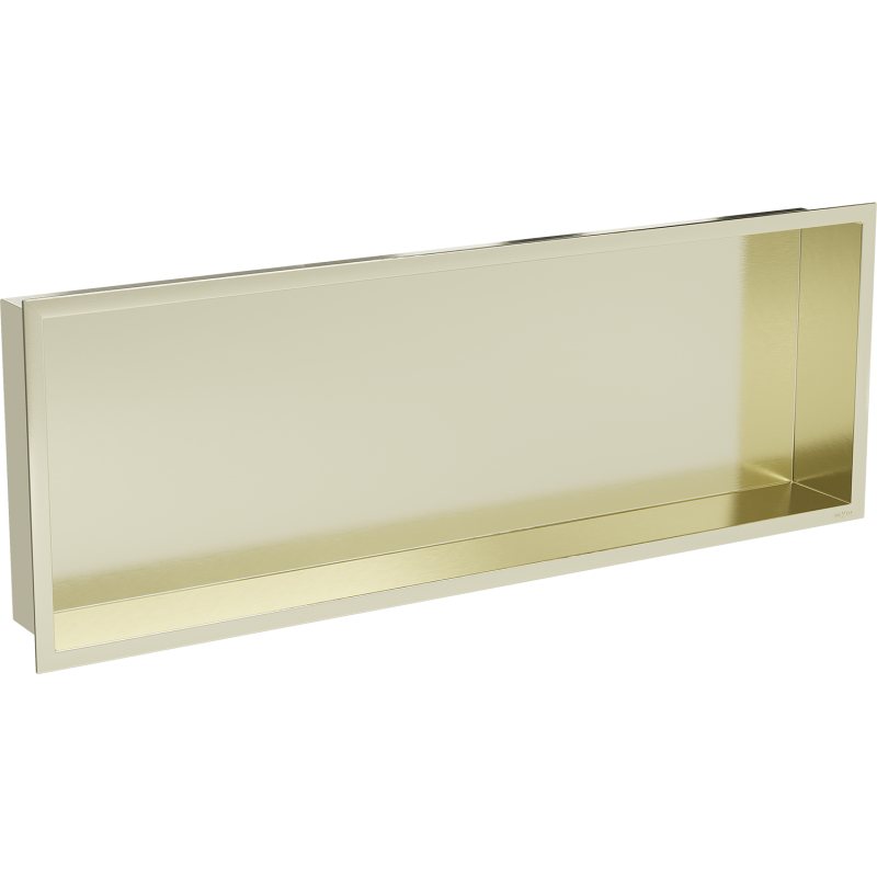 Mexen X-Wall-R závesná polička s golierom 90 x 30 cm, zlatá kartáčovaná - 1950903010