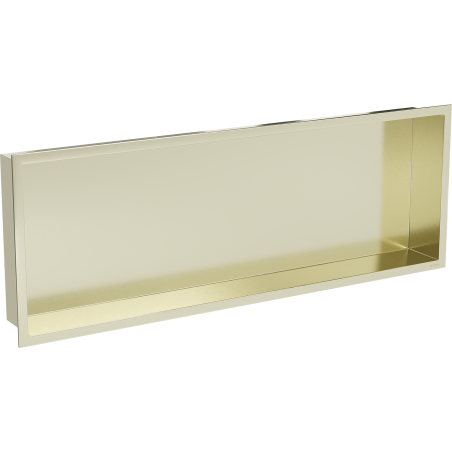 Mexen X-Wall-R závesná polička s golierom 90 x 30 cm, zlatá kartáčovaná - 1950903010