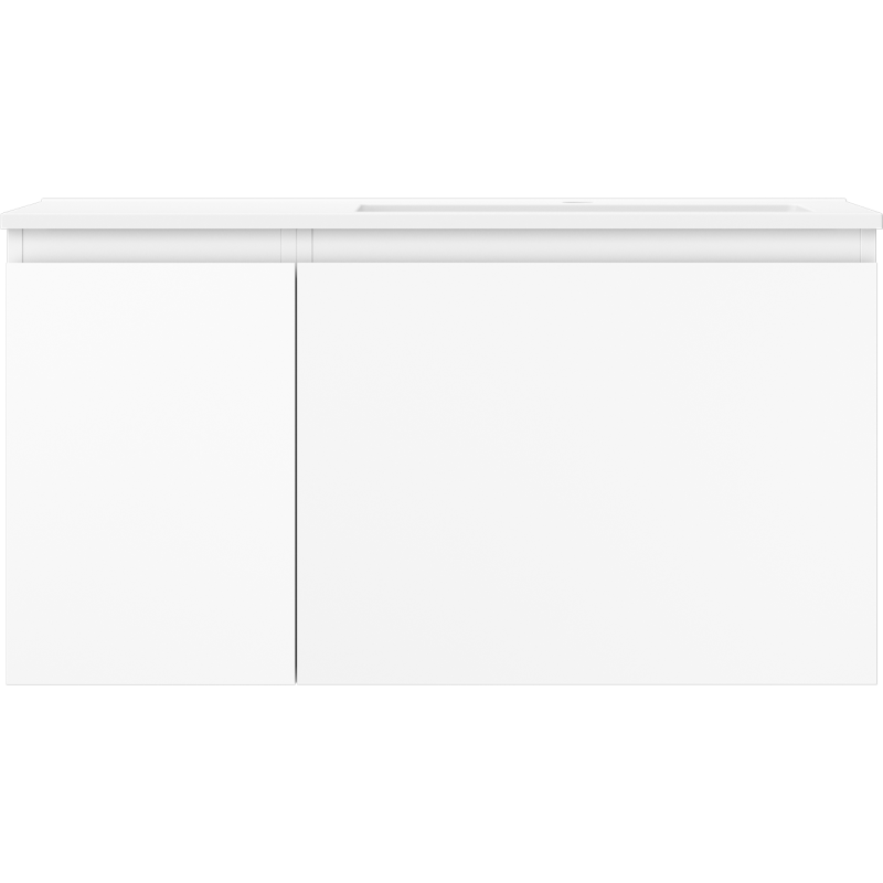 Mexen Orio kúpeľňová skrinka 90 cm s umývadlom Otis pravá, 1S, 1D, biela matná - 91A13-09047-3-BBFF01-W18P01