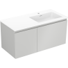 Mexen Orio kúpeľňová skrinka 100 cm s umývadlom Otis pravým, 1S, 1D, sivá matná/biela matná - 91A13-10047-3-BBFF62-W18P01