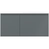 Mexen Orio kúpeľňová skrinka 100 cm s umývadlom Otis pravá, 1S, 1D, grafit mat/biela mat - 91A13-10047-3-BBFF66-W18P01
