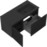 Mexen Orio kúpeľňová skrinka 100 cm s umývadlom Otis vpravo, 1S, 1D, čierna matná - 91A13-10047-3-BBFF71-W18P71