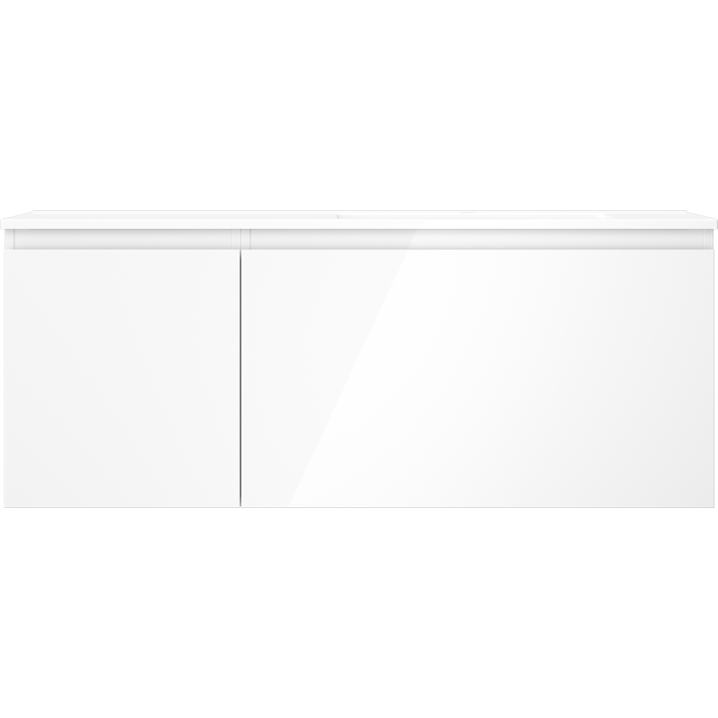 Mexen Orio kúpeľňová skrinka 120 cm s umývadlom Otis pravou, 1S, 1D, biela lesk - 91A13-12047-3-BBFF00-W18P00