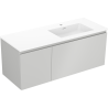 Mexen Orio kúpeľňová skrinka 120 cm s umývadlom Otis pravým, 1S, 1D, sivá matná/biela matná - 91A13-12047-3-BBFF62-W18P01