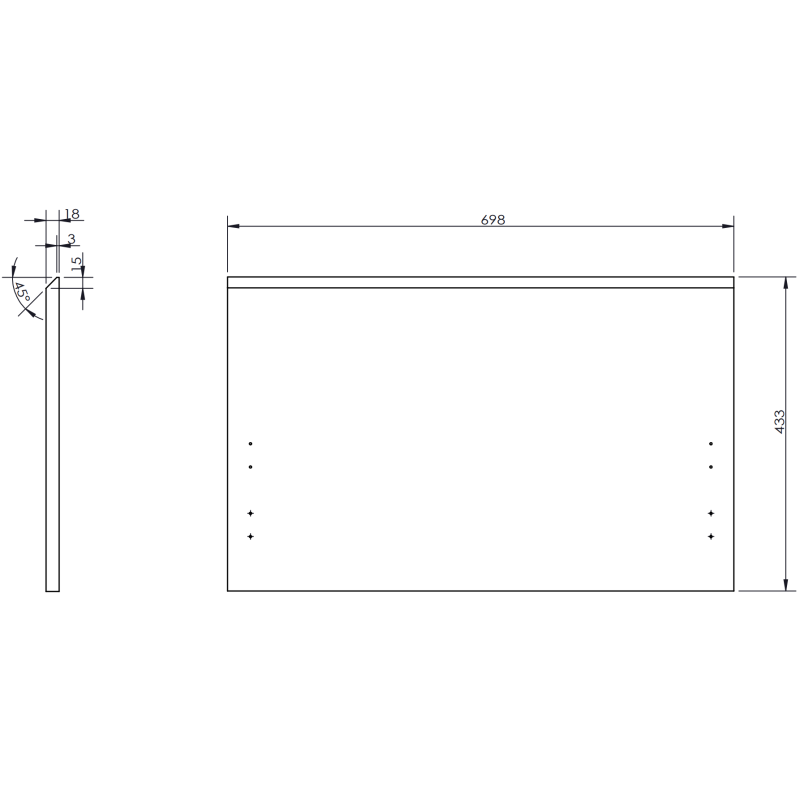 Mexen Orio kúpeľňová skrinka 100 cm s umývadlom Vela ľavým, 1S, 1D, biela matná - 91A13-10047-3-BBFF01-W23L01