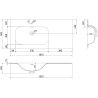 Mexen Orio kúpeľňová skrinka 100 cm s umývadlom Vela ľavou, 1S, 1D, grafit mat/biela mat - 91A13-10047-3-BBFF66-W23L01
