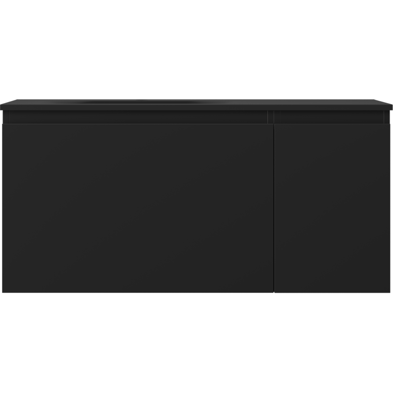 Mexen Orio kúpeľňová skrinka 100 cm s umývadlom Vela ľavá, 1S, 1D, čierna matná - 91A13-10047-3-BBFF71-W23L71