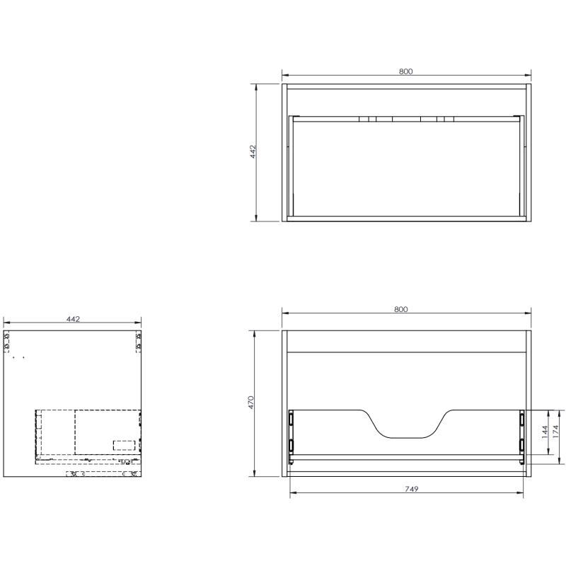 Mexen Orio kúpeľňová skrinka 120 cm s umývadlom Vela ľavá, 1S, 1D, šedá mat/biela mat - 91A13-12047-3-BBFF62-W23L01