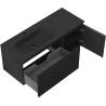 Mexen Orio kúpeľňová skrinka 120 cm s umývadlom Vela ľavé, 1S, 1D, čierna mat - 91A13-12047-3-BBFF71-W23L71