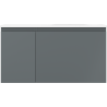 Mexen Orio kúpeľňová skrinka 90 cm s pravým umývadlom Vela, 1S, 1D, grafit mat/biela mat - 91A13-09047-3-BBFF66-W23P01