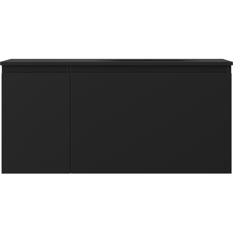 Mexen Orio kúpeľňová skrinka 100 cm s umývadlom Vela pravá, 1S, 1D, čierna matná - 91A13-10047-3-BBFF71-W23P71