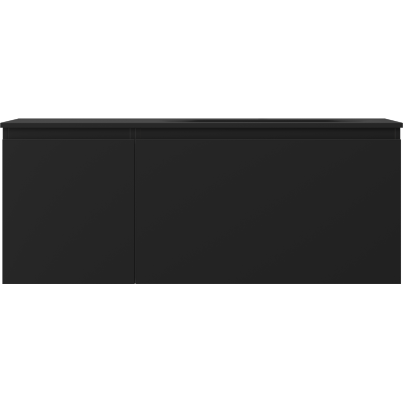 Mexen Orio kúpeľňová skrinka 120 cm s umývadlom Vela pravá, 1S, 1D, čierna mat - 91A13-12047-3-BBFF71-W23P71