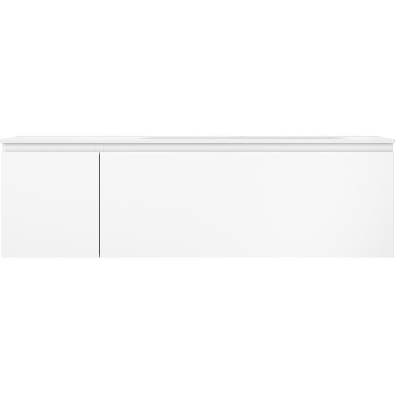 Mexen Orio kúpeľňová skrinka 160 cm s umývadlom Vela pravá, 1S, 1D, biela matná - 91A13-16047-3-BBFF01-W23P01