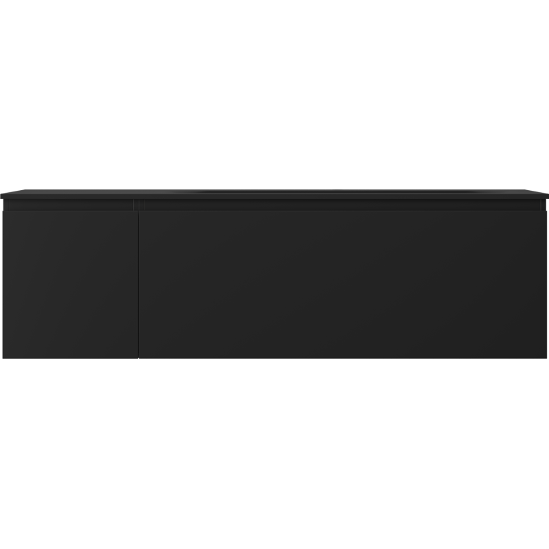 Mexen Orio kúpeľňová skrinka 160 cm s umývadlom Vela vpravo, 1S, 1D, čierna matná - 91A13-16047-3-BBFF71-W23P71
