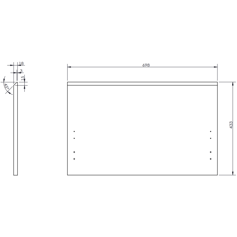 Mexen Rivel kúpeľňová skrinka 100 cm s umývadlom Vela ľavá, 1S, 1D, ryhovaná, grafit mat/biela mat