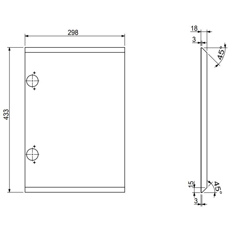 Mexen Rivel kúpeľňová skrinka 90 cm s umývadlom Vela pravá, 1S, 1D, ryhované, grafit mat/biela mat - 91A23-09047-3-BBFF66-W23P01