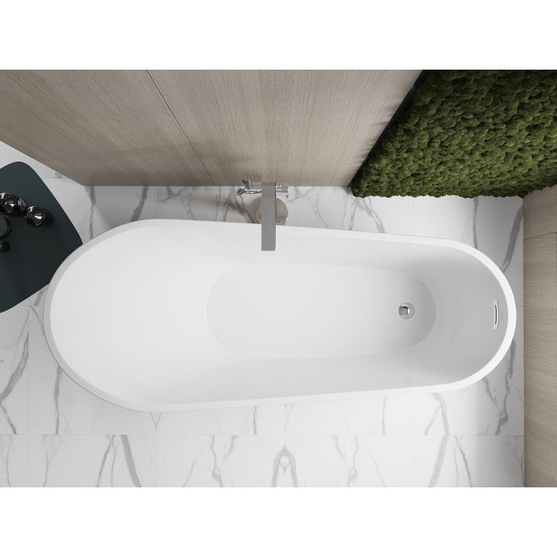 Mexen Oviedo voľne stojaca vaňa 170 x 76 cm, biela - 51561707600