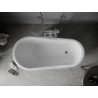 Mexen Retro voľne stojaca vaňa 150 x 73 cm, biela, chrómové nohy - 53251507300-00