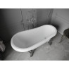 Mexen Retro voľne stojaca vaňa 150 x 73 cm, biela, chrómové nohy - 53251507300-00