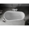 Mexen Retro voľne stojaca vaňa 150 x 73 cm, biela, nohy biele - 53251507300-20