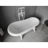 Mexen Retro voľne stojaca vaňa 150 x 73 cm, biela, nohy biele - 53251507300-20