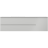 Mexen Orio kúpeľňová skrinka 160 cm s umývadlom Otis ľavým, 2S, 1D, sivý mat/biely mat - 91A13-16047-3-BBFFF62-W18L01