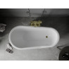 Mexen Retro voľne stojaca vaňa 150 x 73 cm, biela, nohy zlaté - 53251507300-50