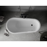 Mexen Retro voľne stojaca vaňa 150 x 73 cm, biela, čierne nohy - 53251507300-70