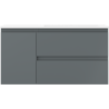 Mexen Orio kúpeľňová skrinka 90 cm s umývadlom Otis pravým, 2S, 1D, grafit mat/biela mat - 91A13-09047-3-BBFFF66-W18P01