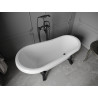 Mexen Retro voľne stojaca vaňa 150 x 73 cm, biela, čierne nohy - 53251507300-70