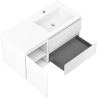 Mexen Orio kúpeľňová skrinka 100 cm s umývadlom Otis pravá, 2S, 1D, biela mat - 91A13-10047-3-BBFFF01-W18P01