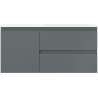 Mexen Orio kúpeľňová skrinka 100 cm s umývadlom Otis pravým, 2S, 1D, grafit mat/biela mat - 91A13-10047-3-BBFFF66-W18P01